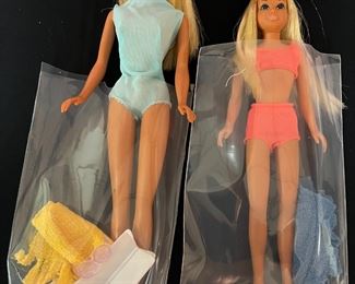 Malibu Barbie and Skipper, 1971