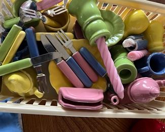 We have 2 of these, elaborate tea sets