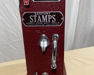 Vintage 3 cent stamp machine