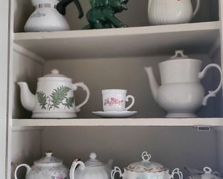 Selection of teapots.