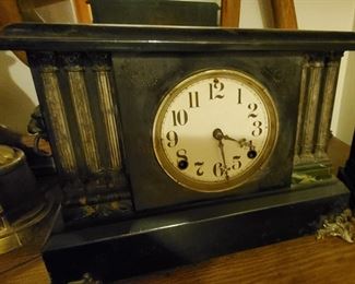 Old clock with glass face
