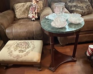 Marble top table,