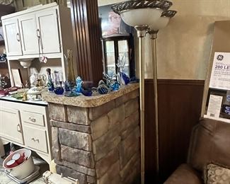 Hoosier Cabinet, lamps