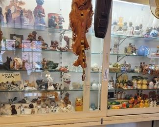 African American items, animal figurines, salt & peppers