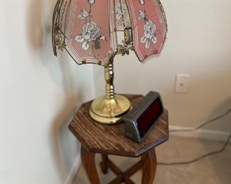 Lamp, Vintage Side Table