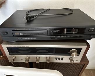Fisher CD Player, Pioneer Stereo Receiver