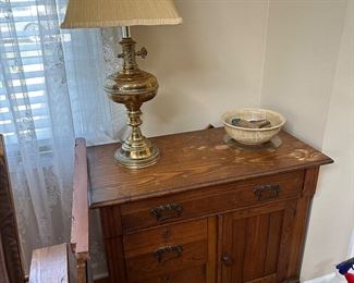 Antique Cabinet (some damage to the piece) DIY project!
