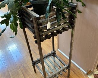 Wood Plant Stand