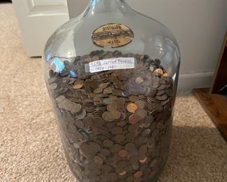 130# of Copper Pennies (1958-1981).