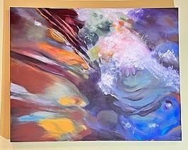 Outstanding Original Abstract Art Painting On Canvas 60” x 48”