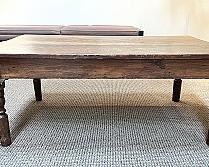 Primitive Style Vintage Wood Coffee Table
44 1/2” long, 28” wide, 18” tall