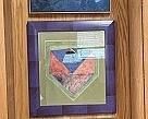 Set of 3 Coordinating Art Pieces in Mixed Mediums, Each is Framed
Largest piece is 17 3/4” x 19”