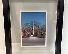 Little House, Big Woods Illustration, Inscribed and Dated by the Artist, in 9”x
11” Floating Mount Frame Under Glass