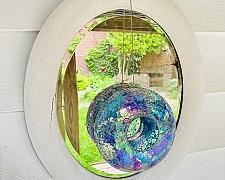 Outdoor Accessories: Mosaic Donut Bird Feeder & Antique Mirror