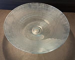 Decorative Glass Centerpiece Bowl 15 1/2” Diameter, 4 1/4” Tall