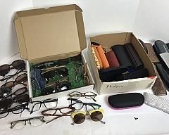 Extensive Collection of Sunglasses, Eyeglasses, Cases and Holders
