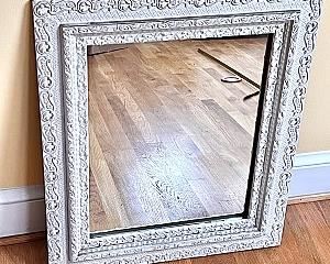 Elaborate Vintage Framed Wall Mirror 27” x 23”