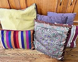 Assortment Of Decorative Throw Pillows