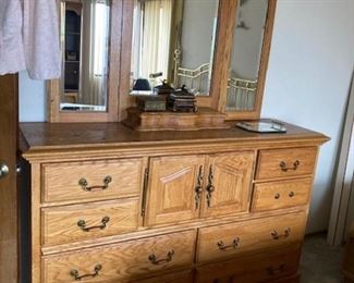 Dresser with mirror