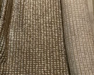 Neutral textured rug 