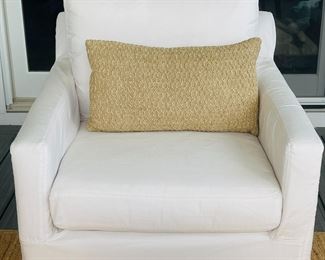 Frontgate slip covered armchairs 