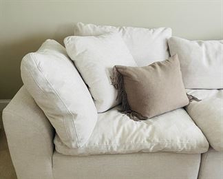 Haverty’s/ High Point modular L-sectional sofa with ottoman 