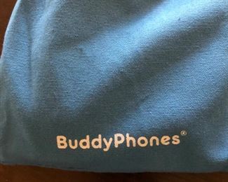 Buddy phones with storage dust bag and booklets. 