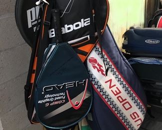Tennis racquets and covers
