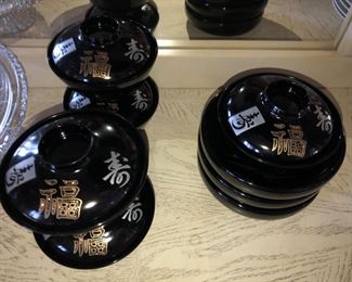 Vintage Lacquer rice bowls