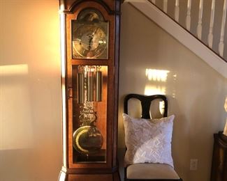 Custom made German grandfather clock, made in Taiwan.  Three different chimes
