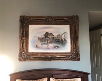 Large framed painting.  Discounted, but not 50% off