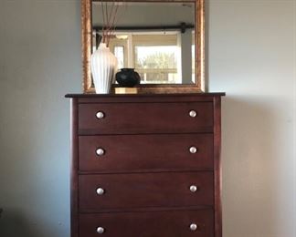 Chest of drawers, shown with Mirror, main level bedroom.