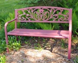METAL GARDEN BENCH