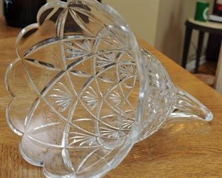 PRESSED GLASS CORNUCOPIA 