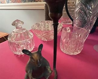 Adorable rabbit single candelabra.  