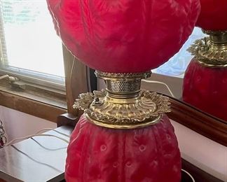 Red Gone with the Wind lamp