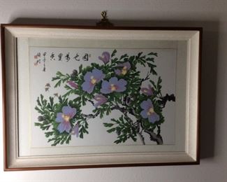 Hibiscus Floral Asian Print