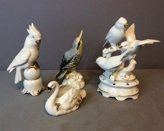 Dresden Pottery Birds