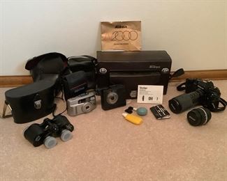 Nikon and Pentax Cameras, Hunter Binoculars