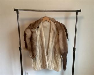 Fur Shawl and Mink Stole