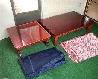 (2) Lacquered Tables