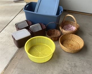 Storage Tubs and Wicker Baskets