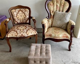 American Furniture Gallery Chair, Fengheng Furniture Chair and Ottoman