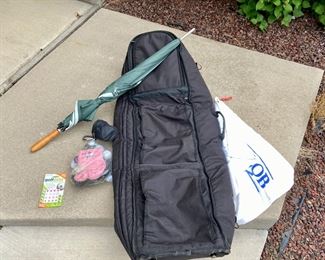  SKB Golf Travel Bag, Umbrella, Balls and Tees