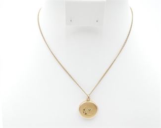 F&B Moon Locket Necklace 