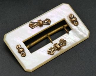 Mother of Pearl Belt Buckle 