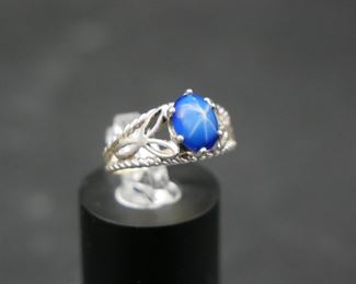 Imitation Star Sapphire Ring 