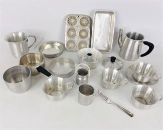 Creative Playthings Aluminum Cookware and Dishes