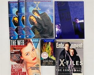 Entertainment Weekly #355 The X-Files Special Issue; Topps: The X-Files Magazine #1; Not Of This Earth: X-Files Issue; Star Trek: First Contact, VHS Tape