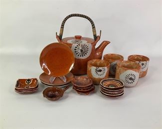 Ceramic Tea Set W/ Custom Saucers